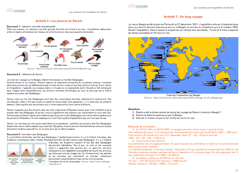 dossier Tara Océan expédition de Darwin